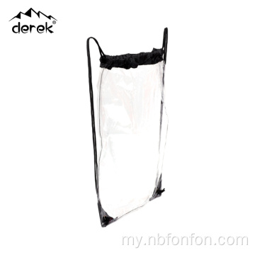PVC Drawstring Bag PVC Teescopic Bag သဘာဝပတ်ဝန်းကျင် Drawstring Bag